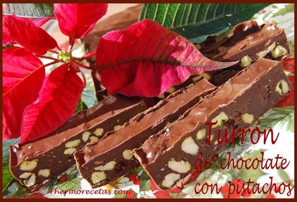 Turrón de Chocolate con Pistachos