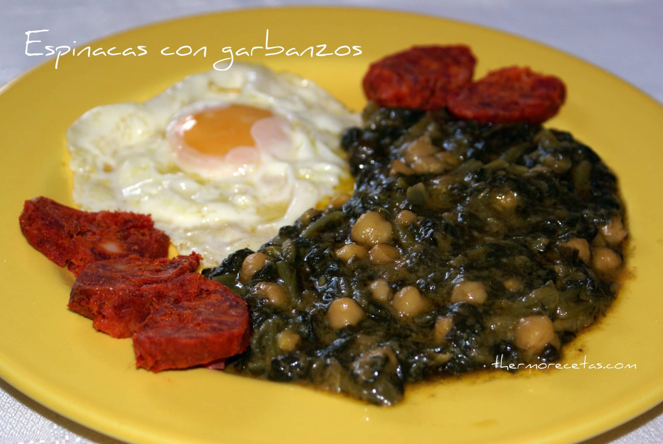 Espinacas con garbanzos
