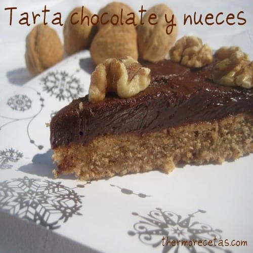 Tarta chocolate con nueces