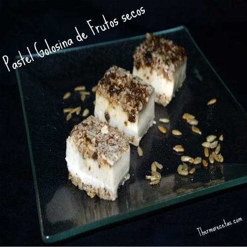 Pastel golosina de frutos secos