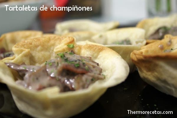 Tartaletas de champiñones
