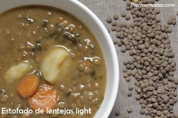 Potaje de lentejas light