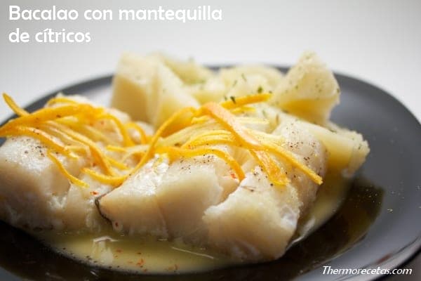 Bacalao con mantequilla de cítricos