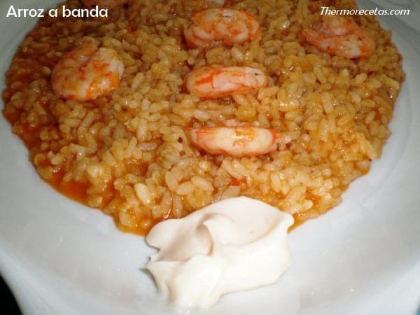 Arroz a banda con ali oli