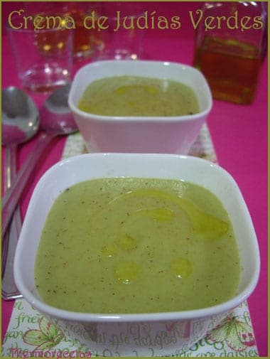 Crema de judías verdes