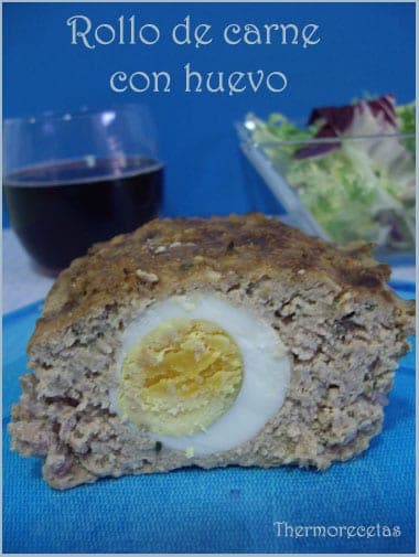 Rollo de Carne con Huevo Duro