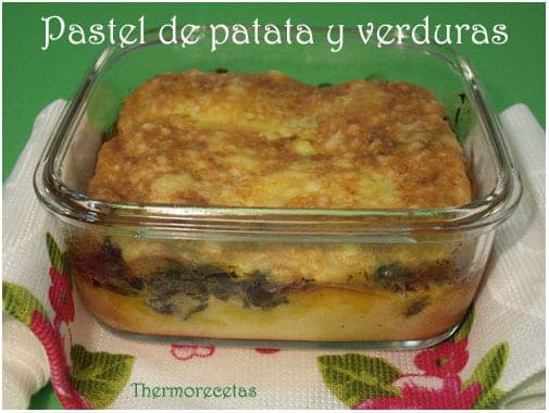 Pastel de patata y verduras