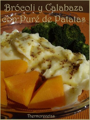 Brócoli y Calabaza con Puré de Patata